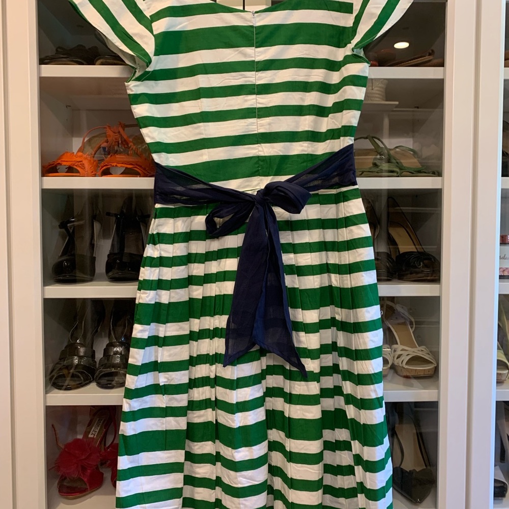NEVER WORN Shabby Apple green candy striper dress - Picture 6 of 8